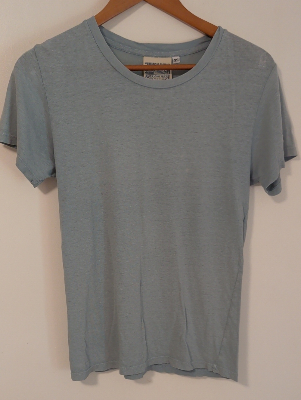 Jungmaven Lorel Tee Light Blue Crewneck Short Sleeve Tee